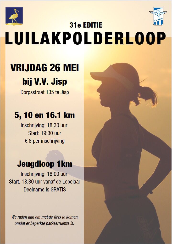 Start voorinschrijving voor de Luilakpolderloop!